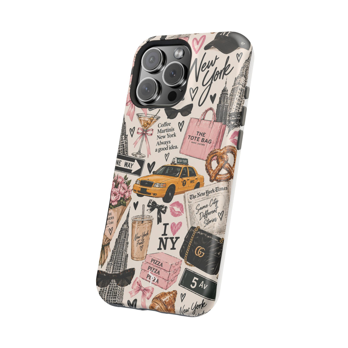 Pink New York Magnetic Phone Case
