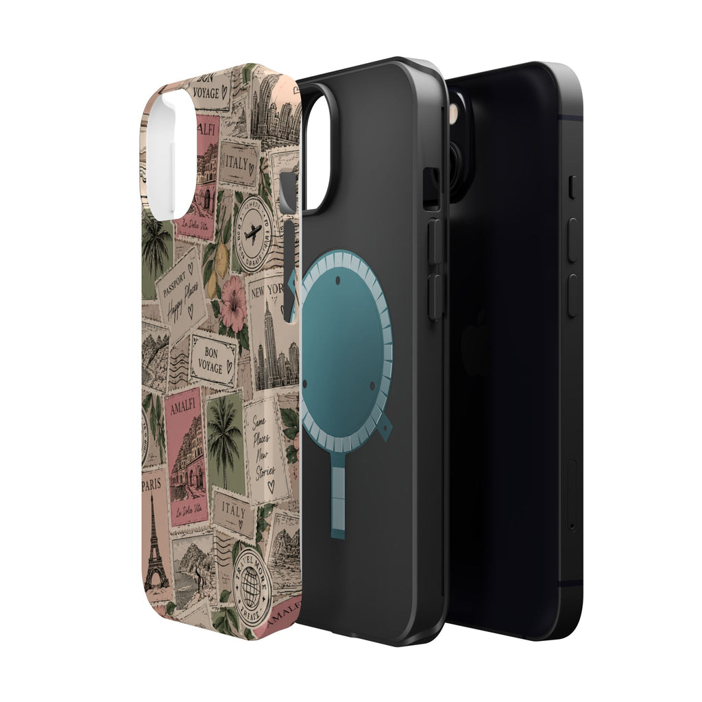 Travel Passport Stamp Magnetic Impact-Resistant Case
