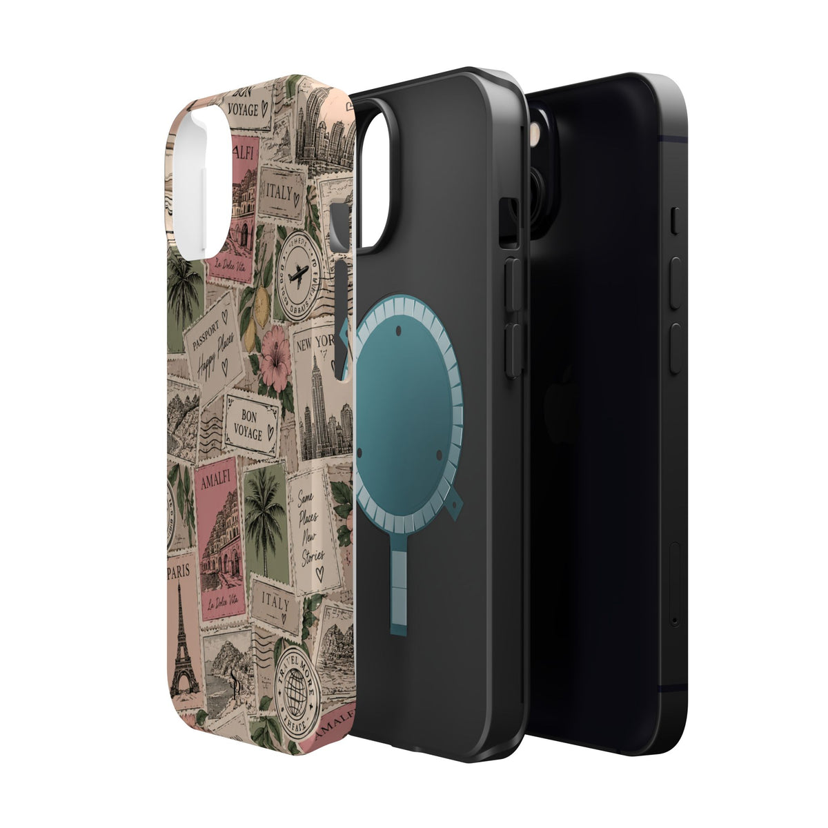 Travel Passport Stamp Magnetic Impact-Resistant Case