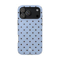 Blue Polka Dot Magnetic Impact Phone Case