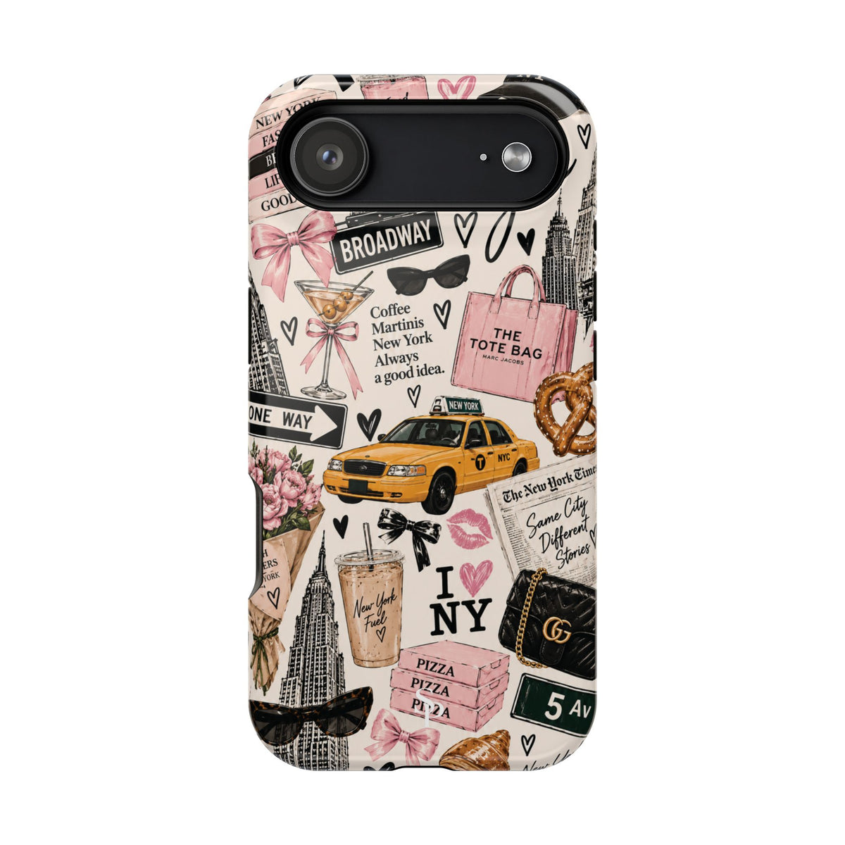 Pink New York Magnetic Phone Case