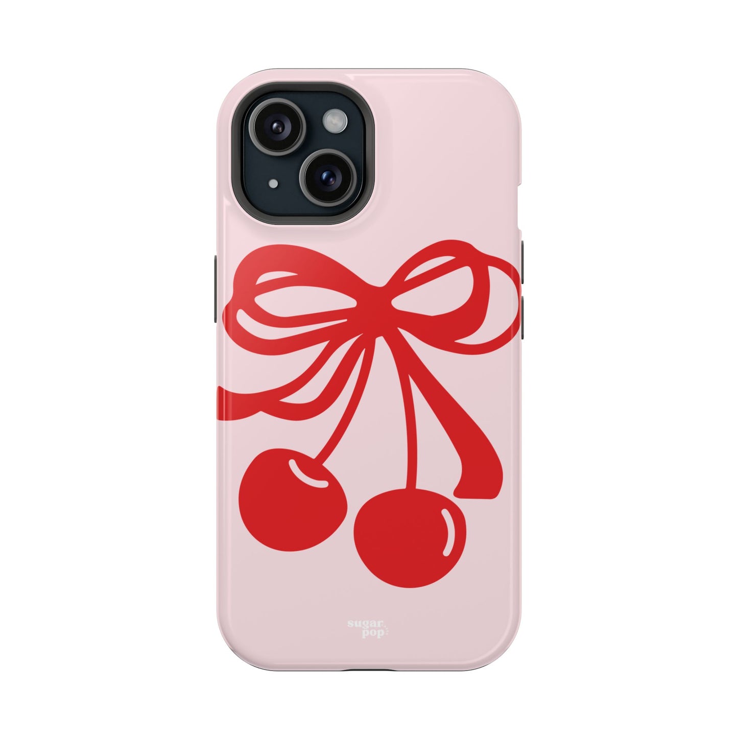 Cherry Bow Impact-Resistant Phone Case