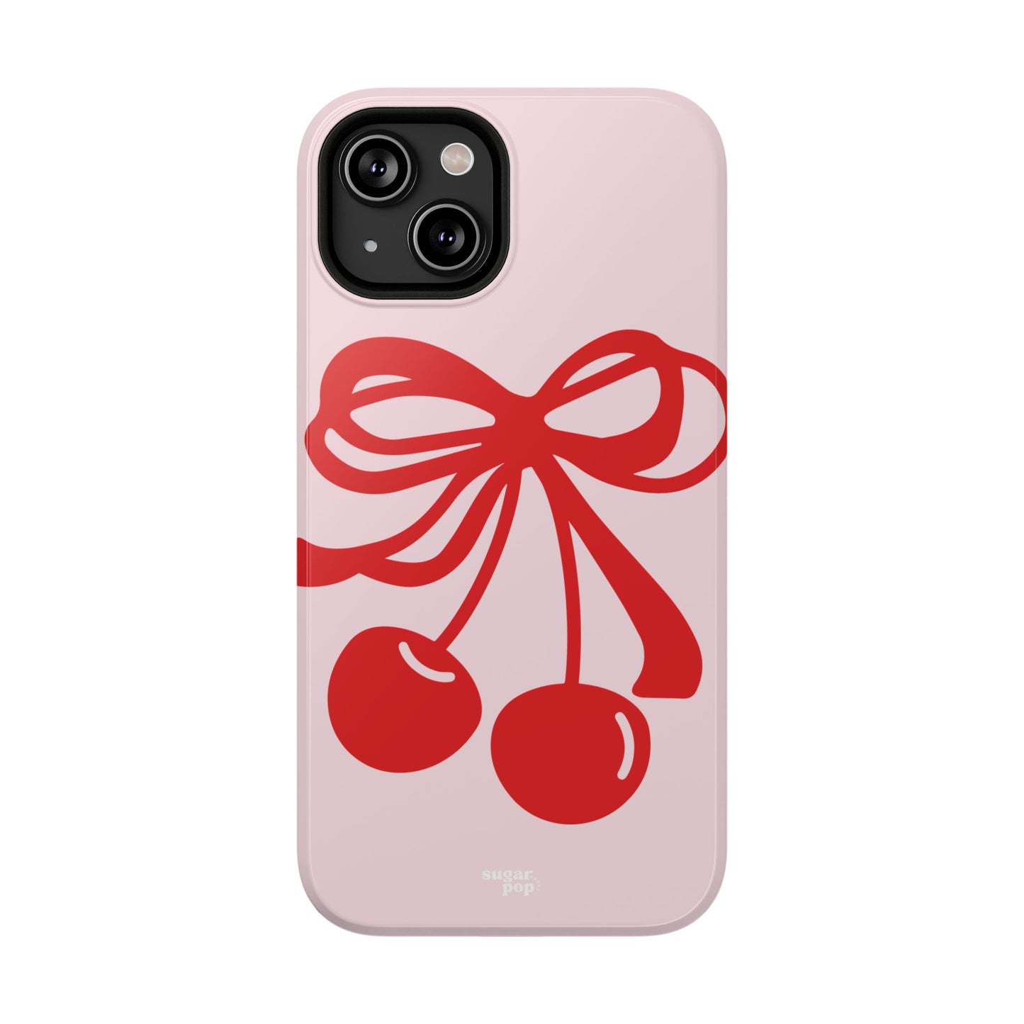 Cherry Bow Impact-Resistant Phone Case