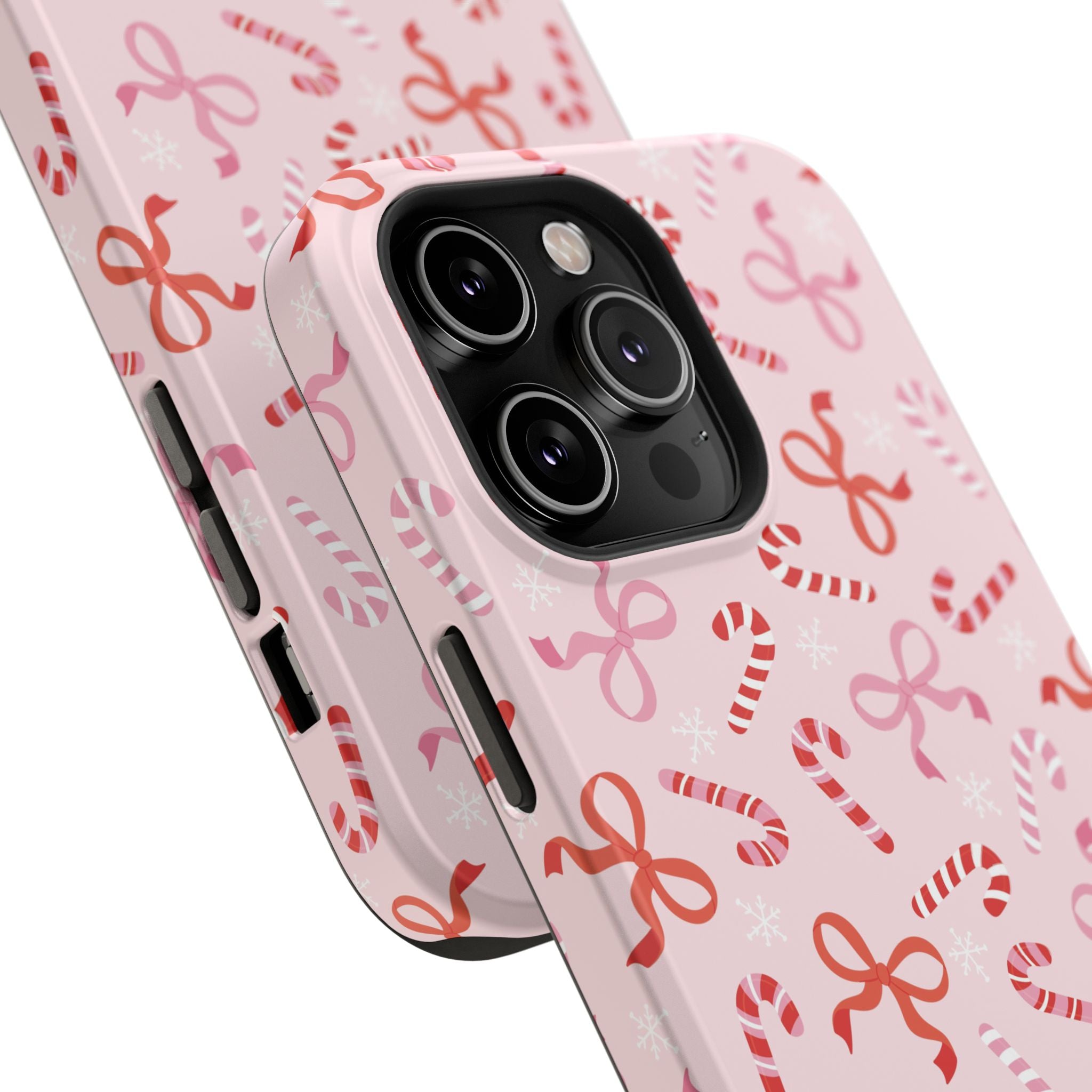 Candy Cane Impact-Resistant Phone Case - Limited Edition