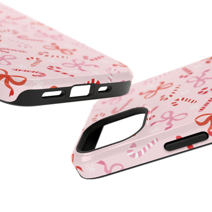 Candy Cane Impact-Resistant Phone Case - Limited Edition