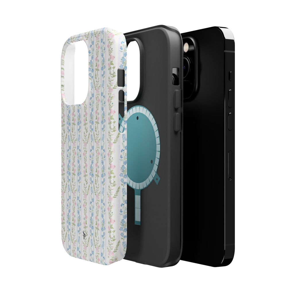 Pastel Floral Pattern Magnetic Tough Case