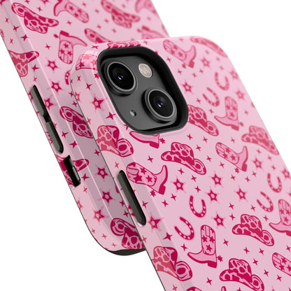 Pink Cowgirl Impact-Resistant Case