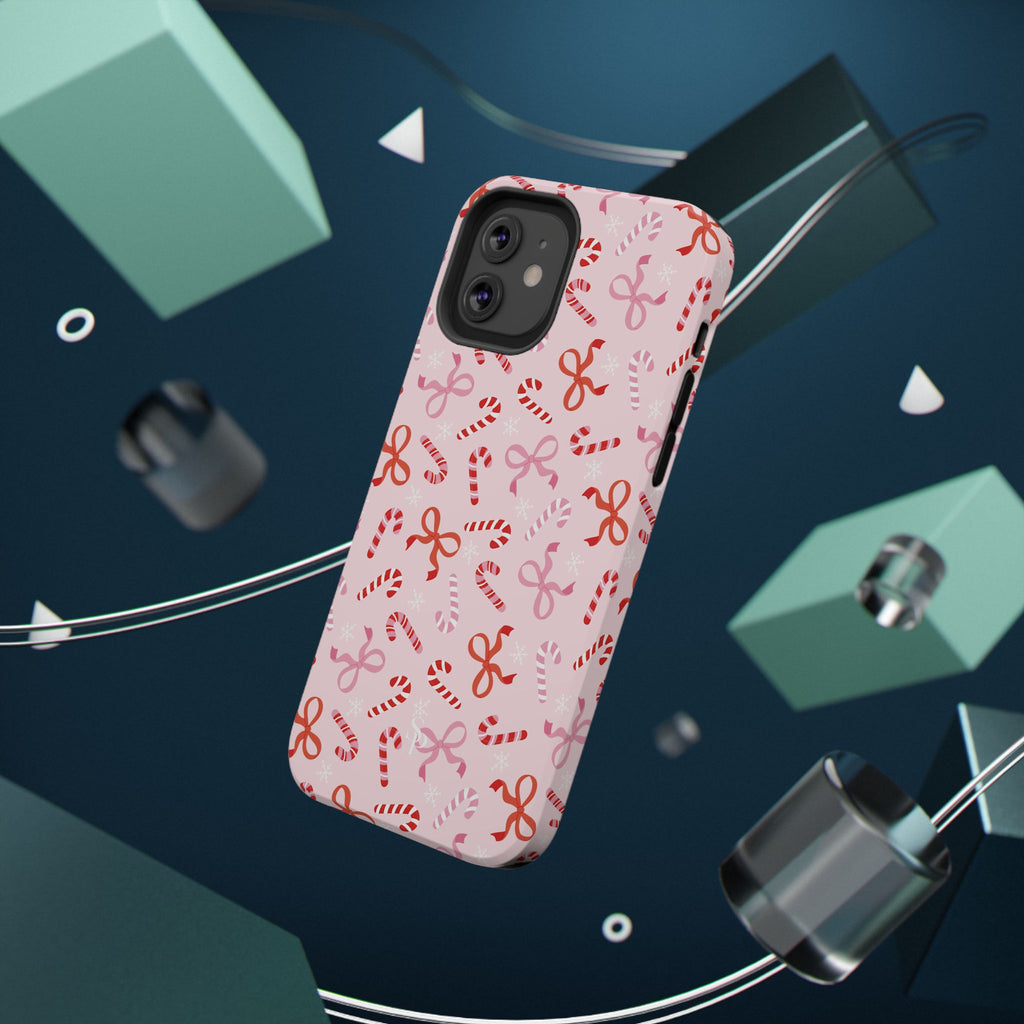 Candy Cane Impact-Resistant Phone Case - Limited Edition