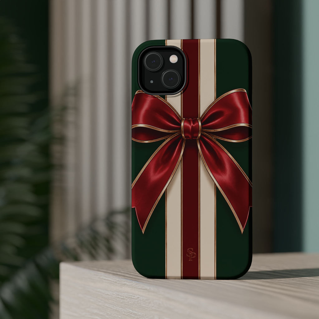 Christmas Gift Bow Magnetic Phone Case