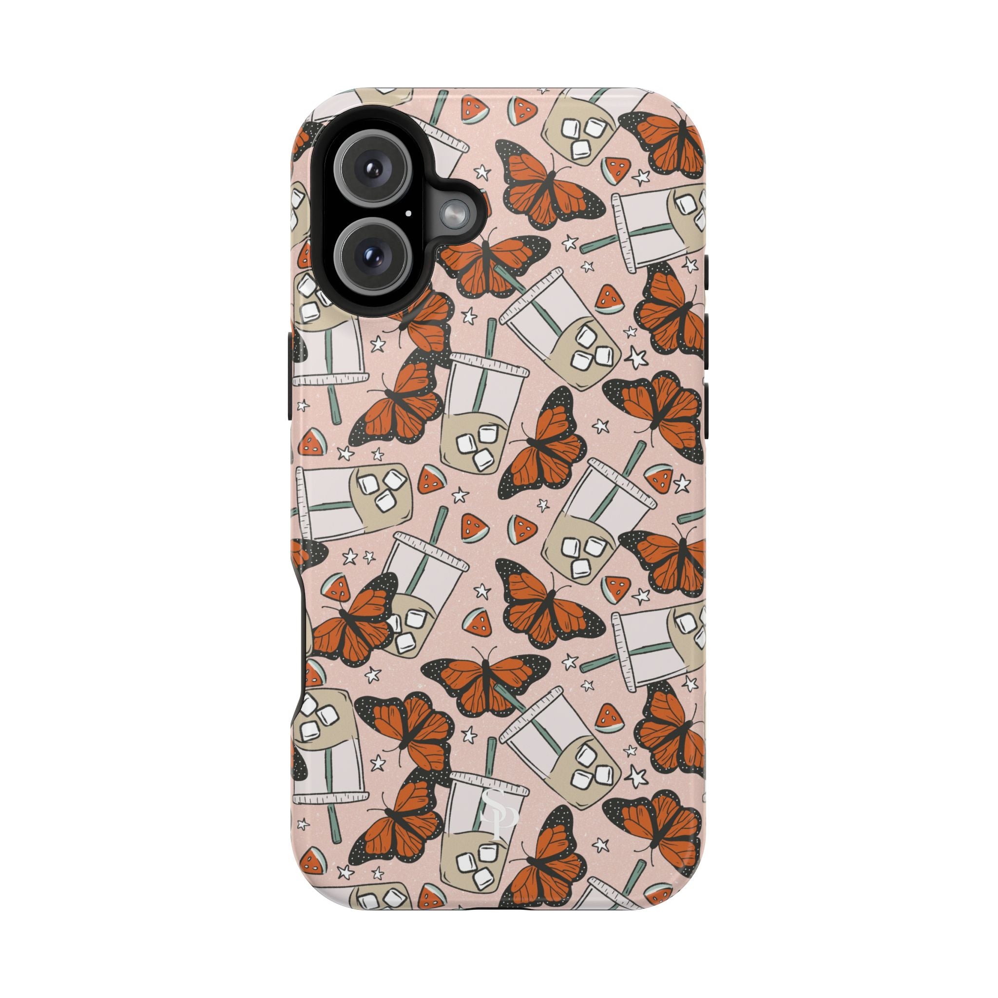 Iced Coffee & Butterfly Impact-Resistant Cases