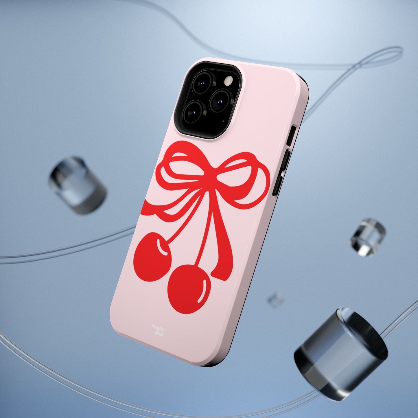 Cherry Bow Impact-Resistant Phone Case