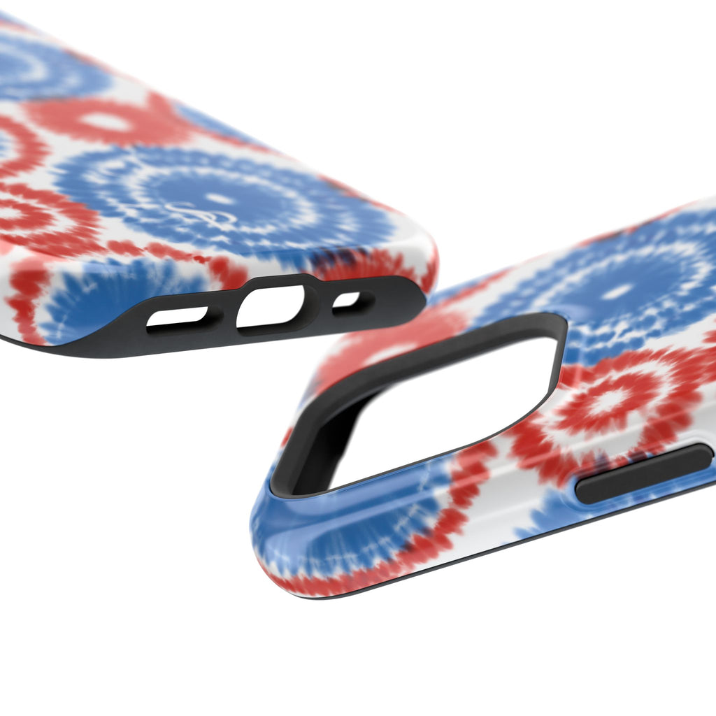 Patriotic Tie Dye Impact Resistant Phone Case