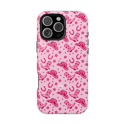 Pink Cowgirl Impact-Resistant Case