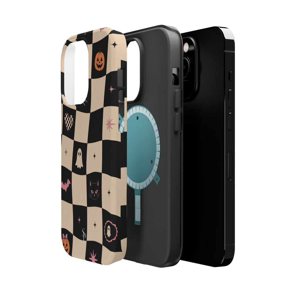 Halloween Checkerboard Magnetic Phone Case