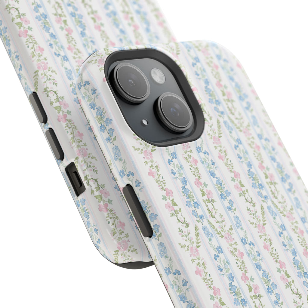 Pastel Floral Pattern Magnetic Tough Case