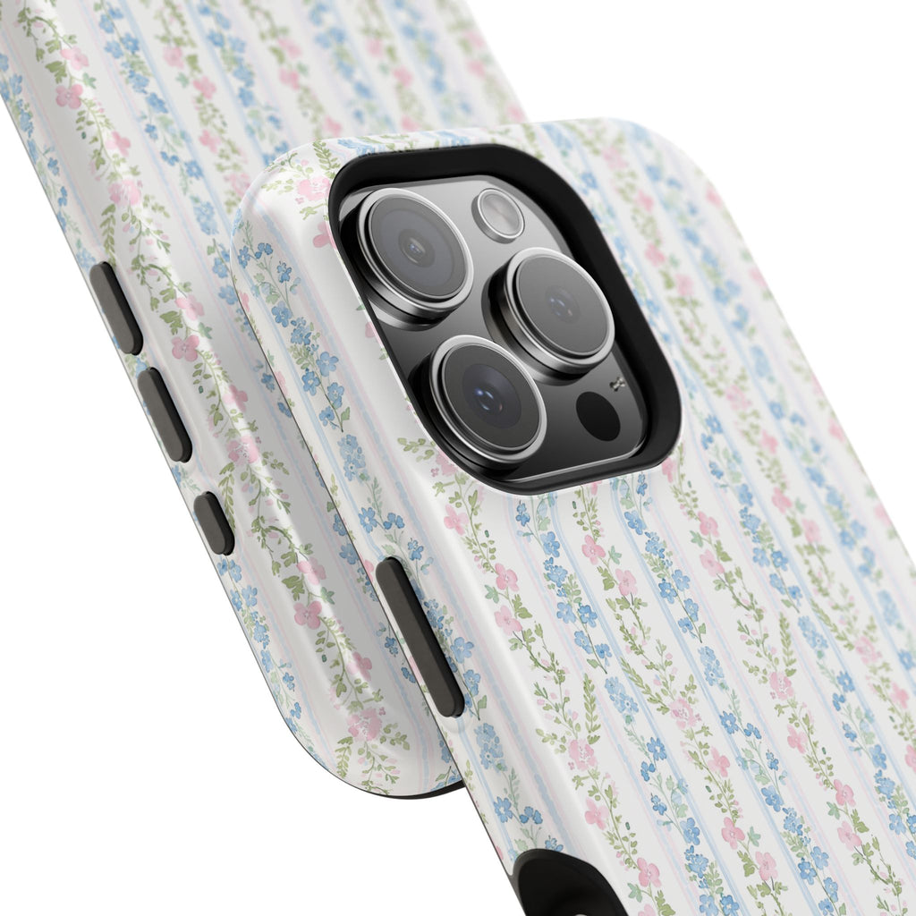 Pastel Floral Pattern Magnetic Tough Case