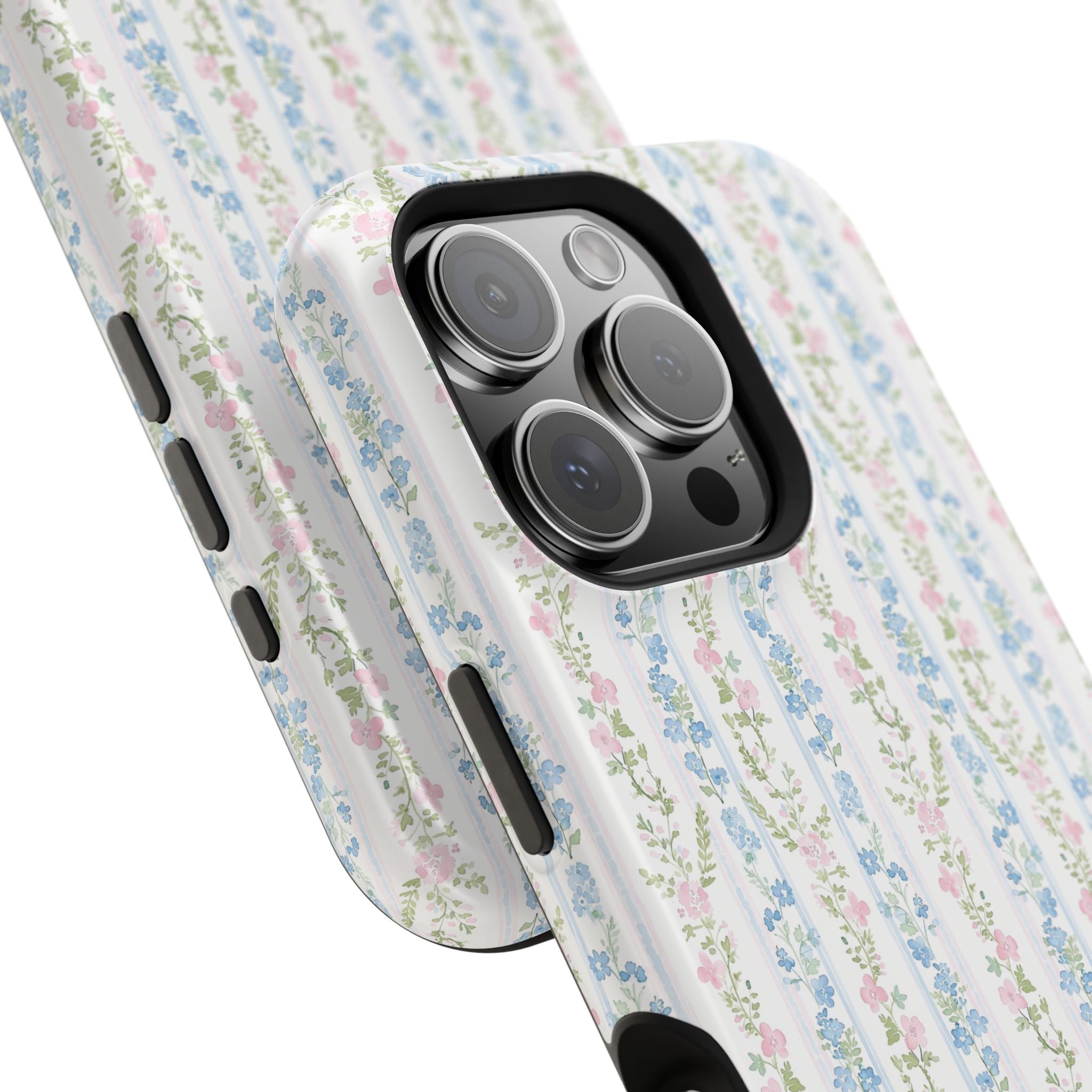 Pastel Floral Pattern Magnetic Tough Case
