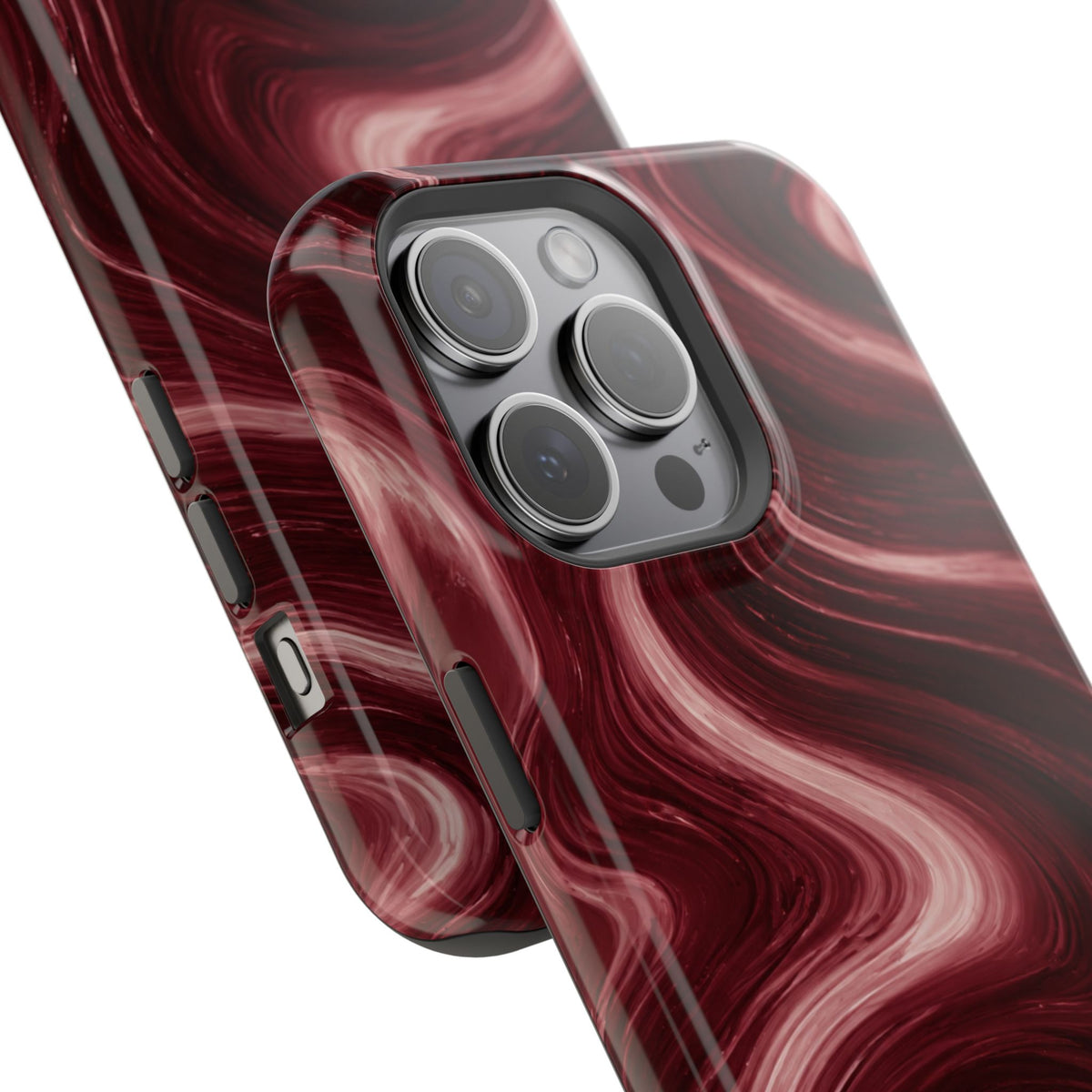 Burgundy Marble Magnetic Phone Case