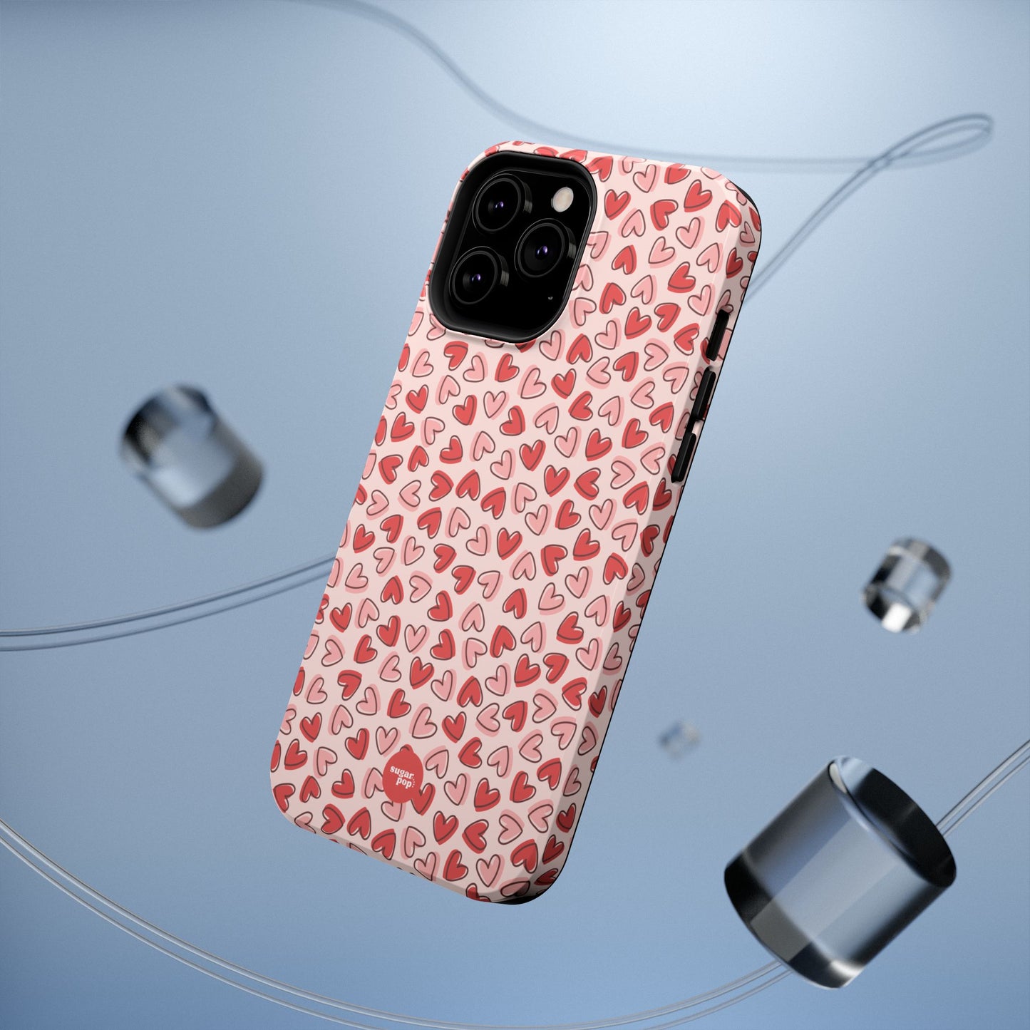 Heart Pattern Impact-Resistant Phone Case - Stylish Protection for Valentine's Day & Everyday Love