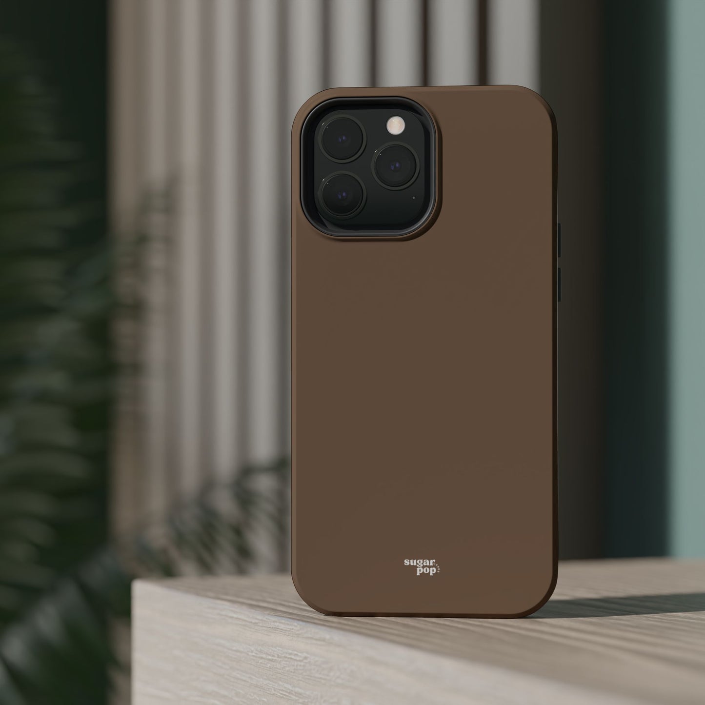 Brown Magnetic Tough Cases for Phones - Secure & Sleek Design