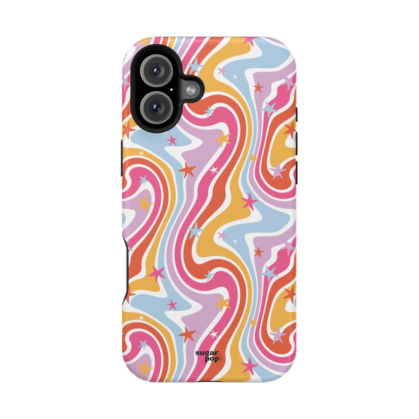 Colorful Impact-Resistant Phone Case - Vibrant Swirl Design