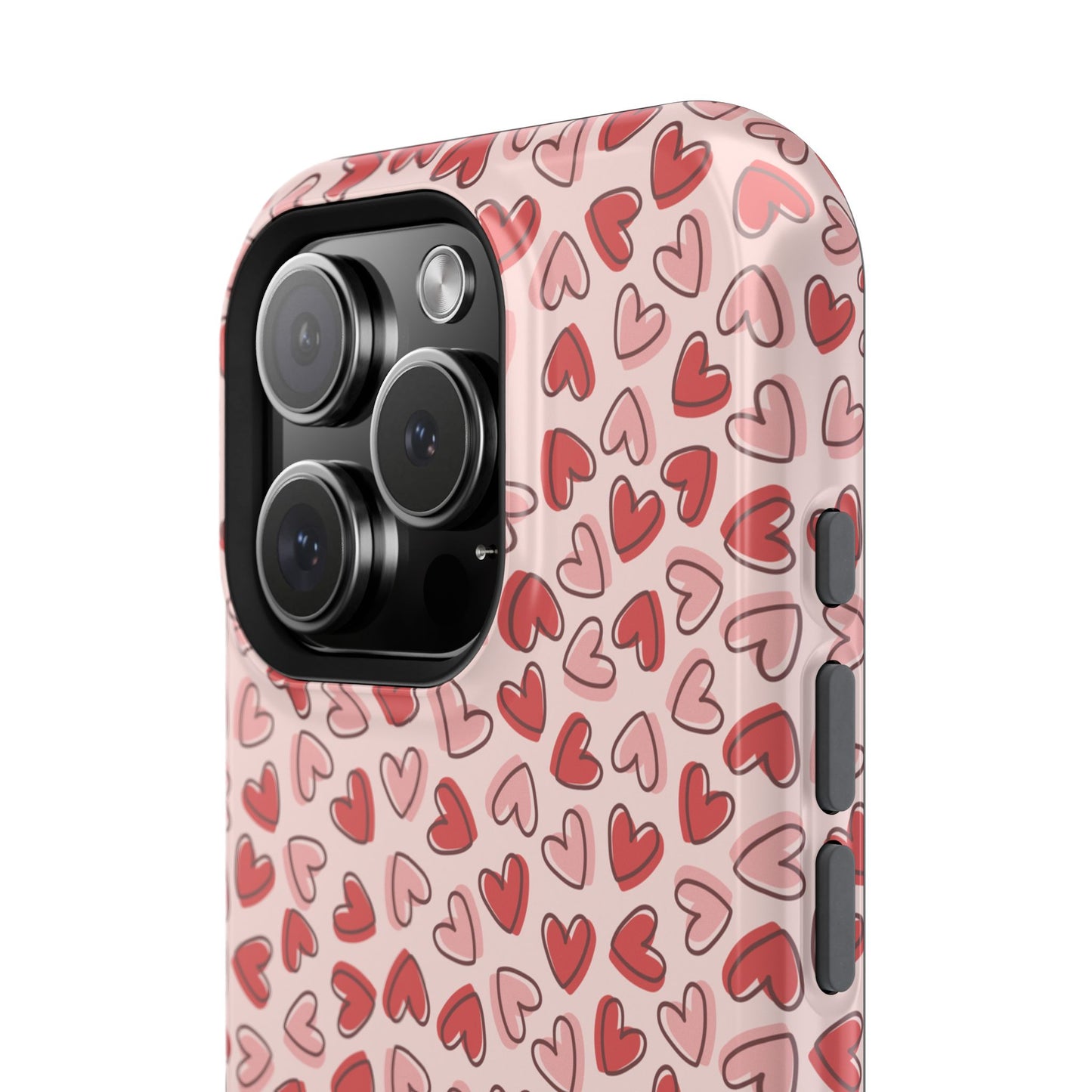 Heart Pattern Impact-Resistant Phone Case - Stylish Protection for Valentine's Day & Everyday Love