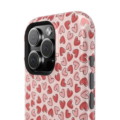 Heart Pattern Impact-Resistant Phone Case - Stylish Protection for Valentine's Day & Everyday Love