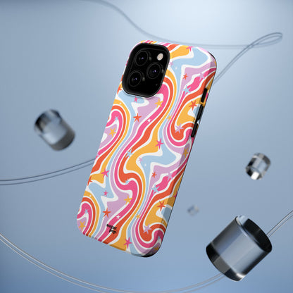 Colorful Impact-Resistant Phone Case - Vibrant Swirl Design