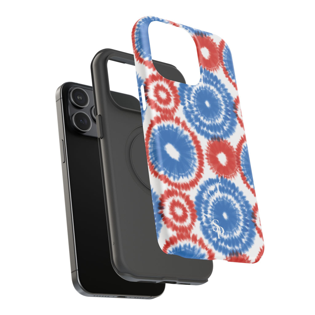 Patriotic Tie Dye Impact Resistant Phone Case