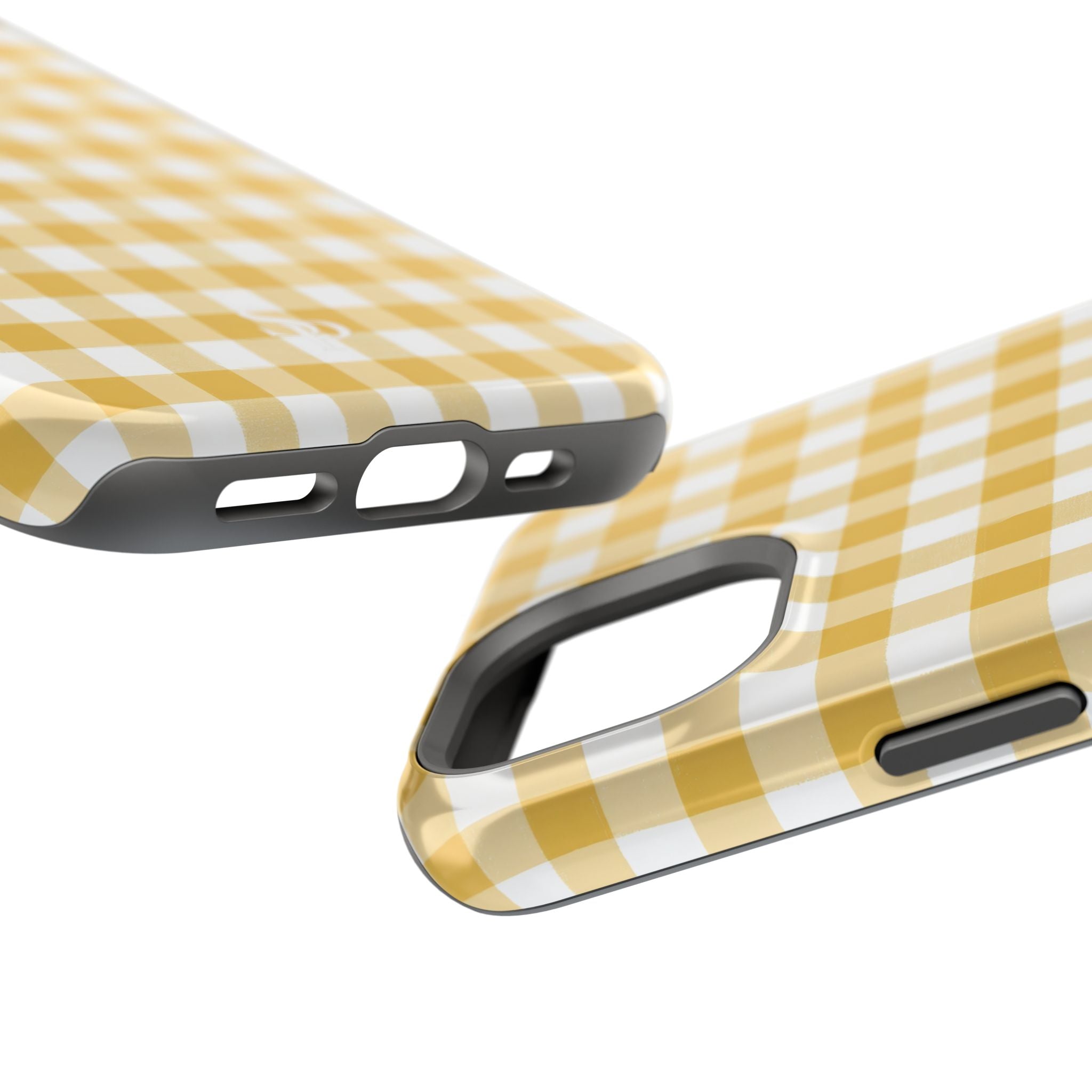 Yellow Gingham Magnetic Impact-Resistant Phone Case