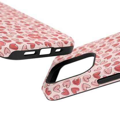 Heart Pattern Impact-Resistant Phone Case - Stylish Protection for Valentine's Day & Everyday Love