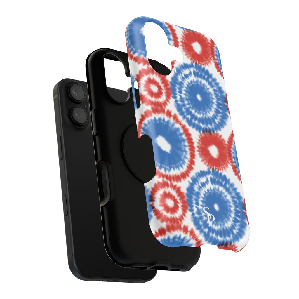 Patriotic Tie Dye Impact Resistant Phone Case