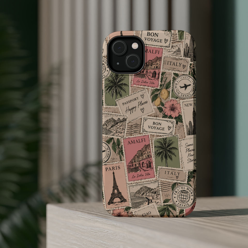 Travel Passport Stamp Magnetic Impact-Resistant Case