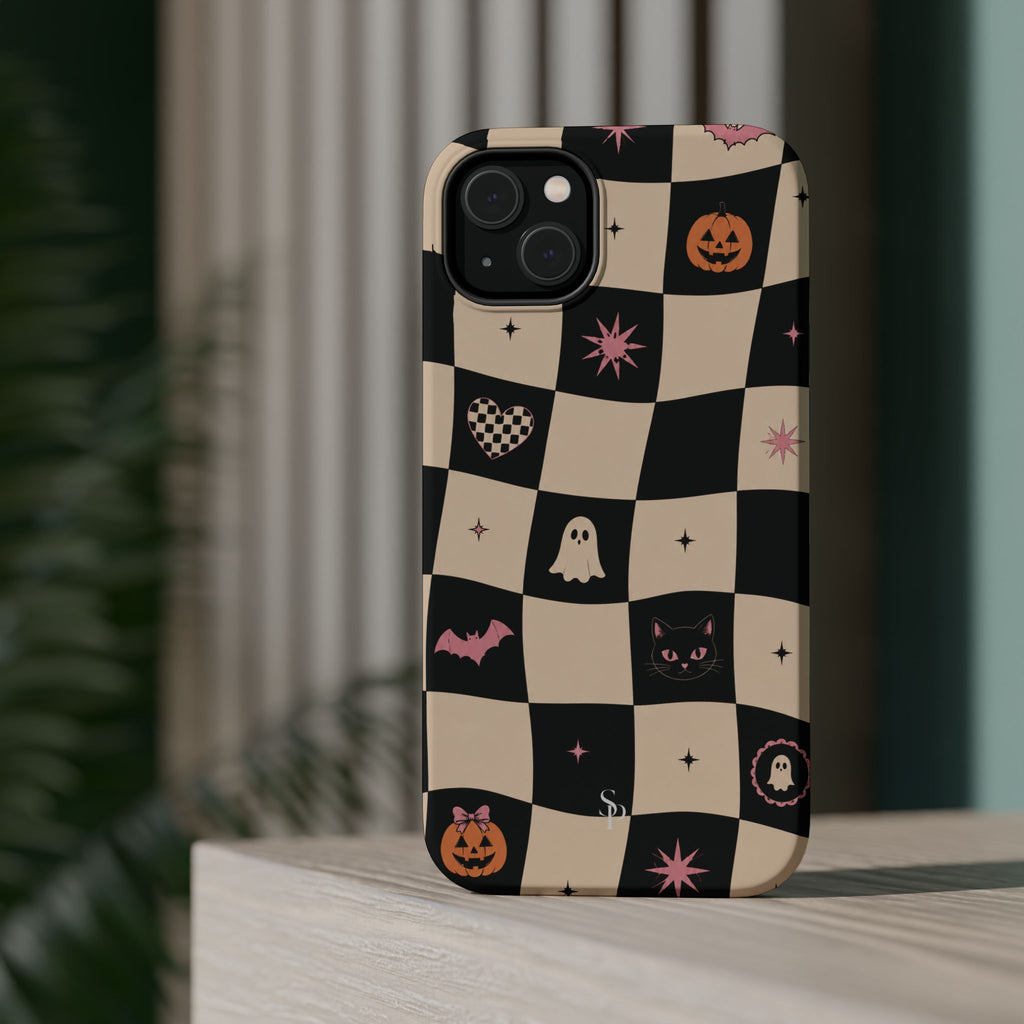 Halloween Checkerboard Magnetic Phone Case