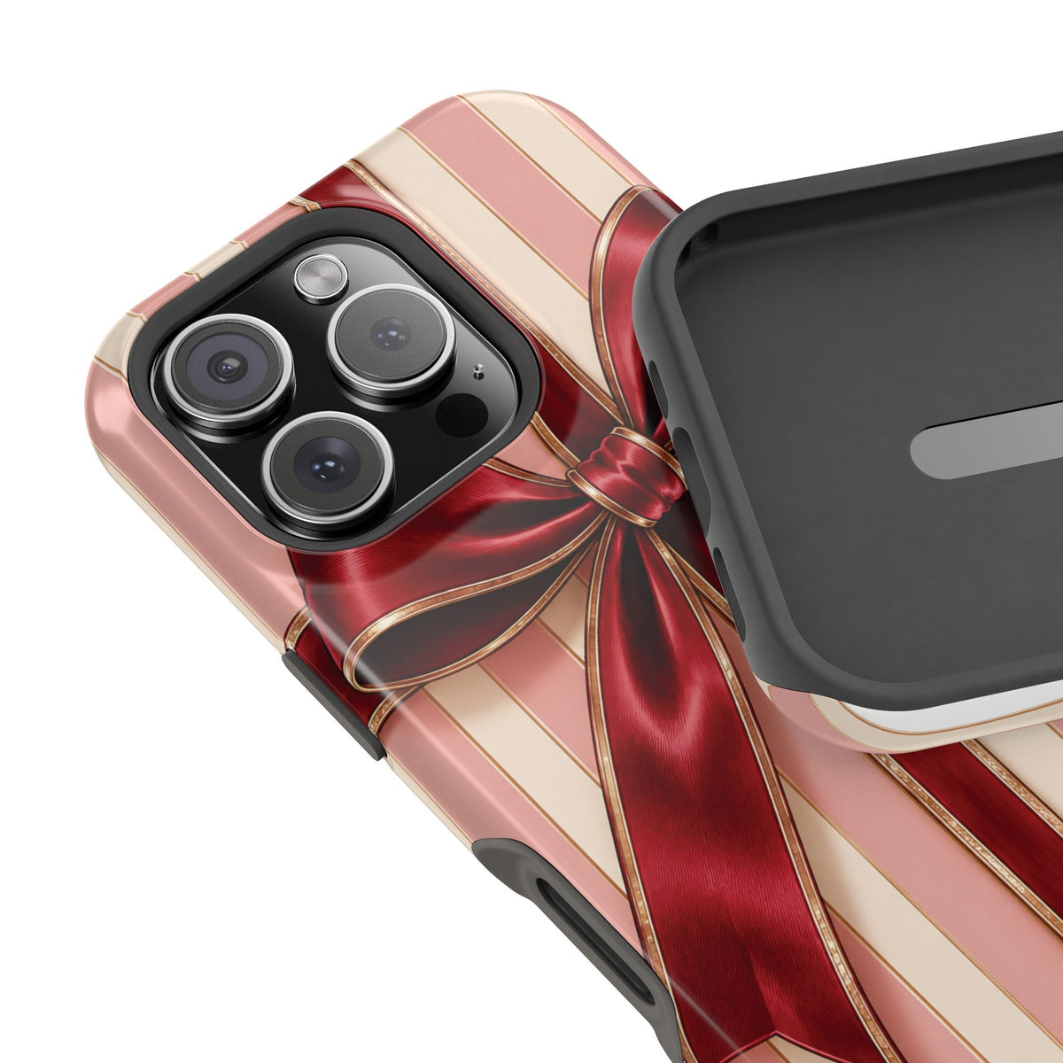 Red Bow Gift Wrap Magnetic Phone Case