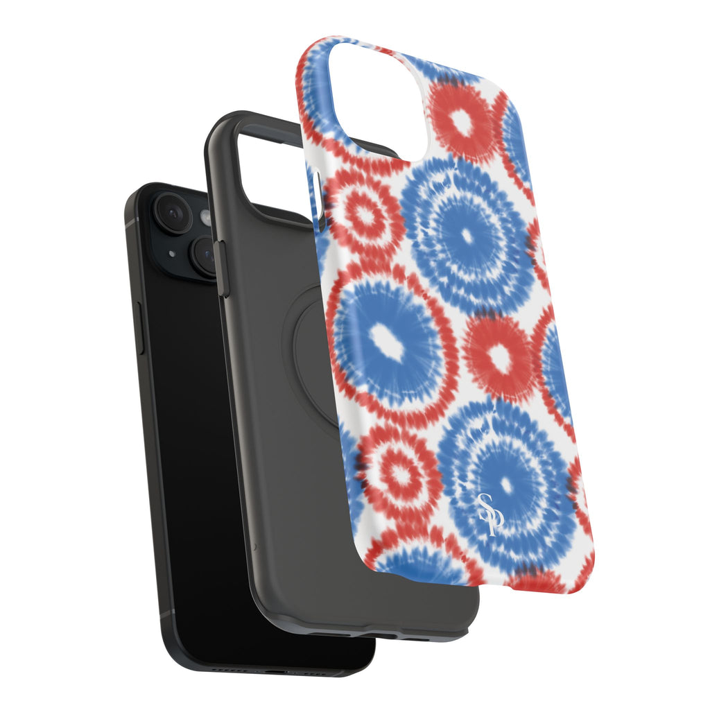 Patriotic Tie Dye Impact Resistant Phone Case