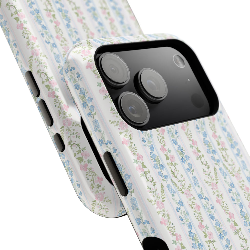 Pastel Floral Pattern Magnetic Tough Case