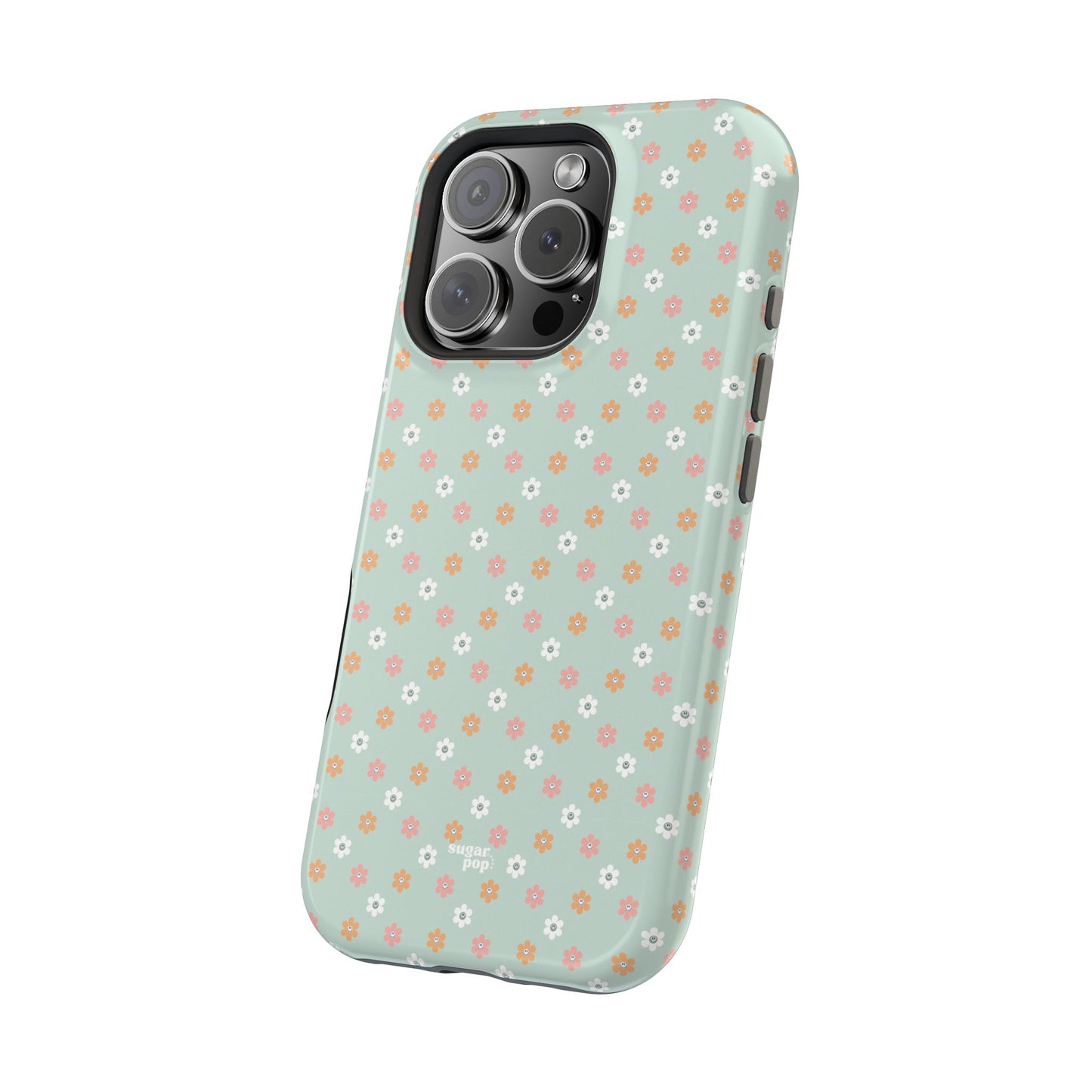 Floral Smiley Magnetic Tough Case