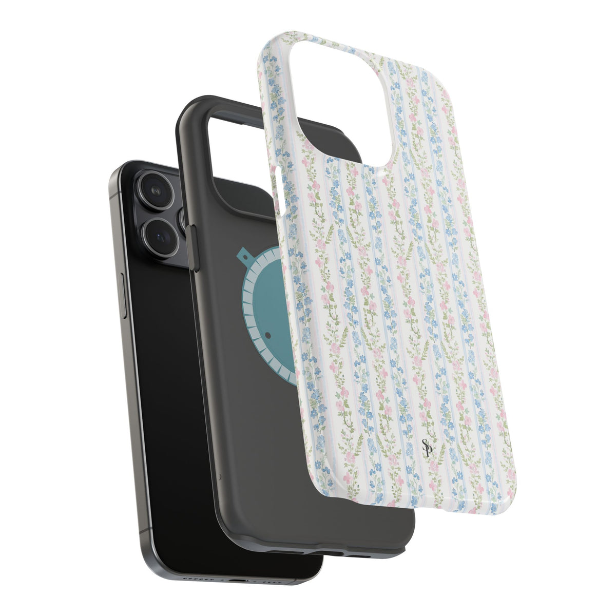 Pastel Floral Pattern Magnetic Tough Case