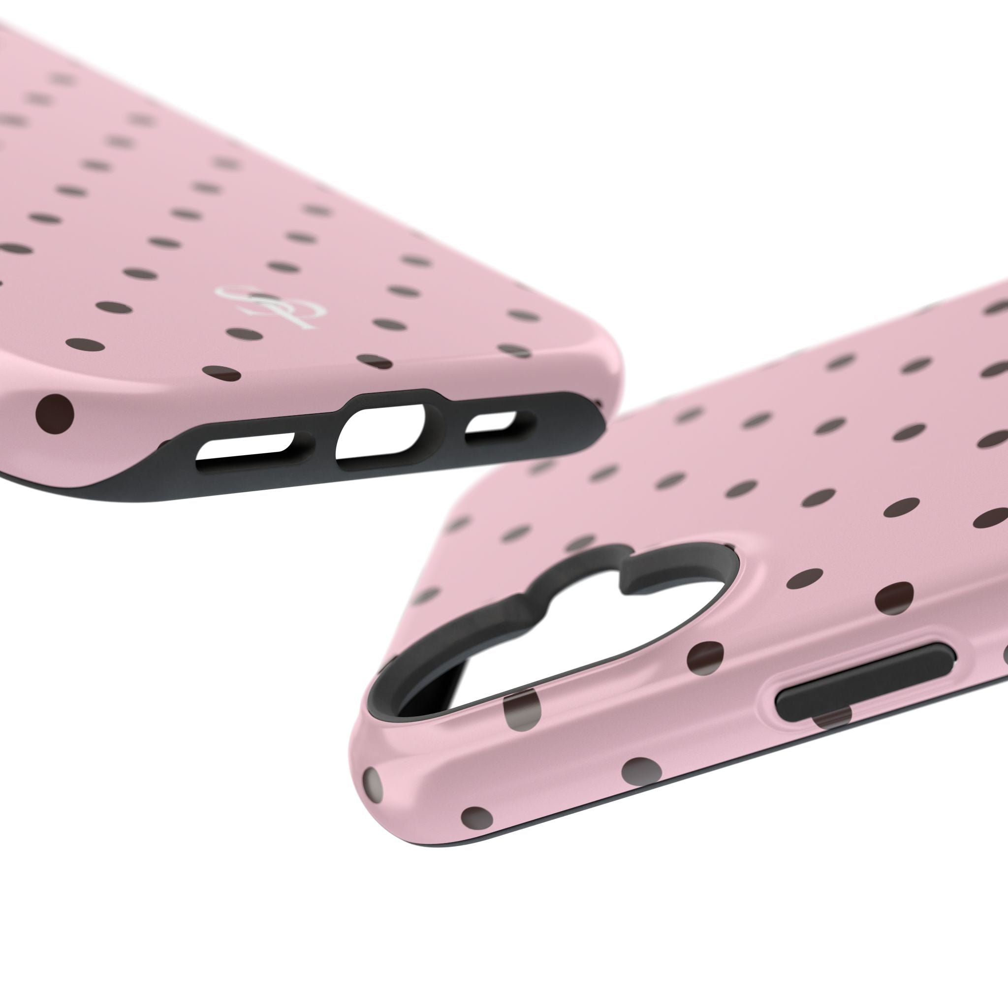 Pink Polka Dot Magnetic Impact Phone Case