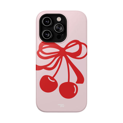 Cherry Bow Impact-Resistant Phone Case