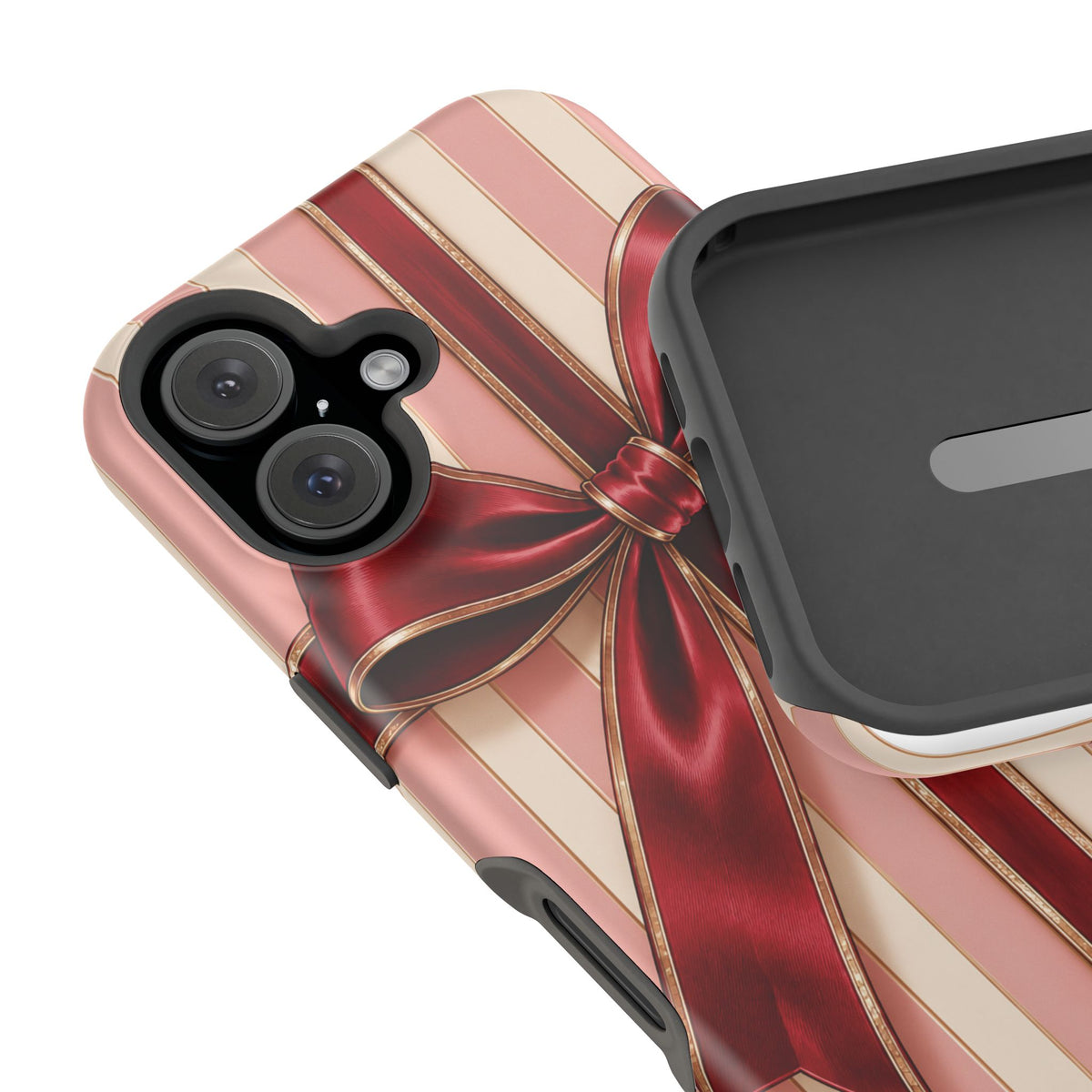 Red Bow Gift Wrap Magnetic Phone Case