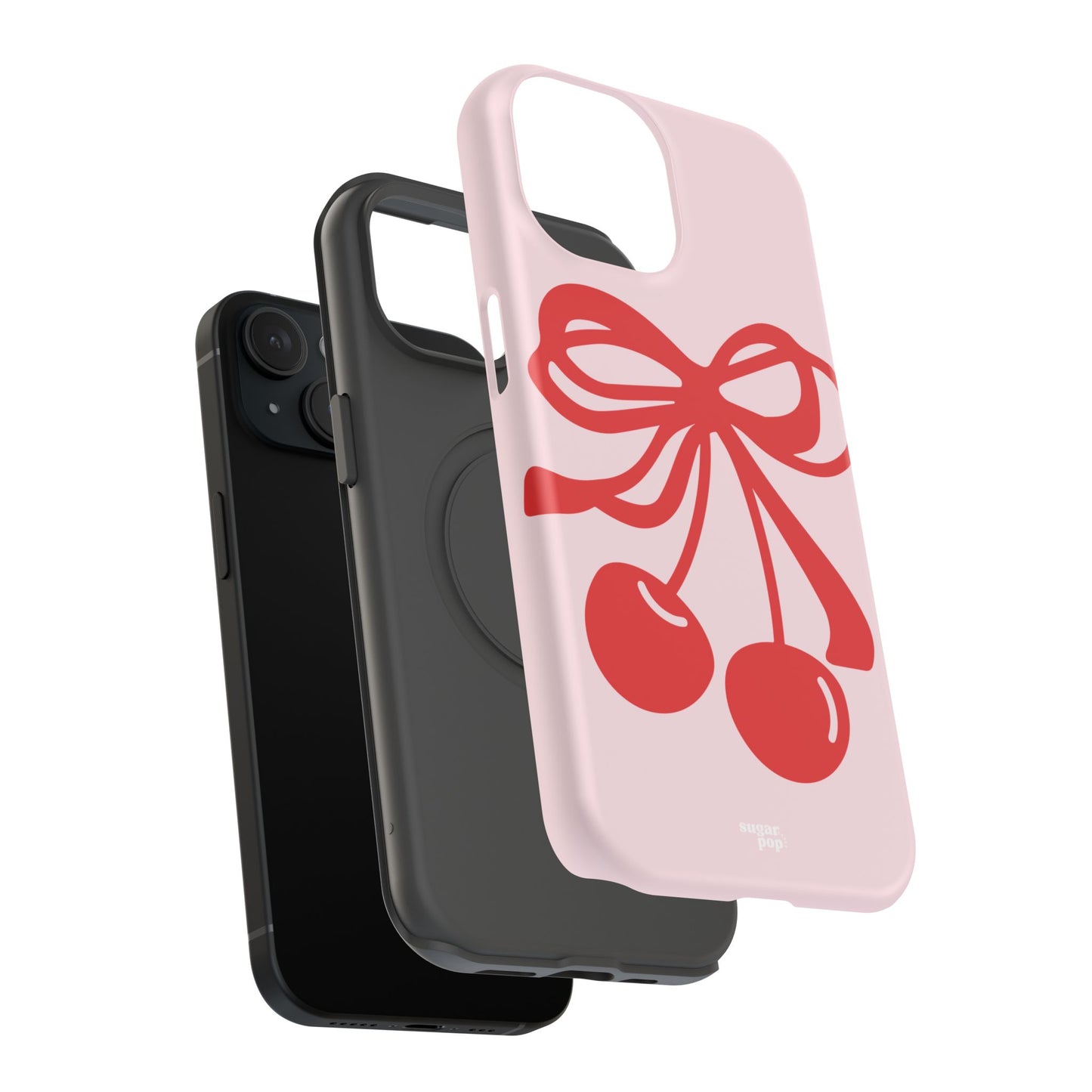 Cherry Bow Impact-Resistant Phone Case