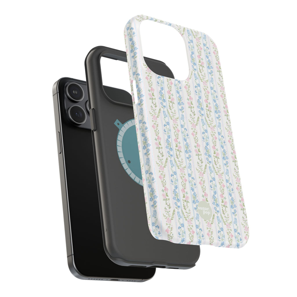 Pastel Floral Pattern Magnetic Tough Case