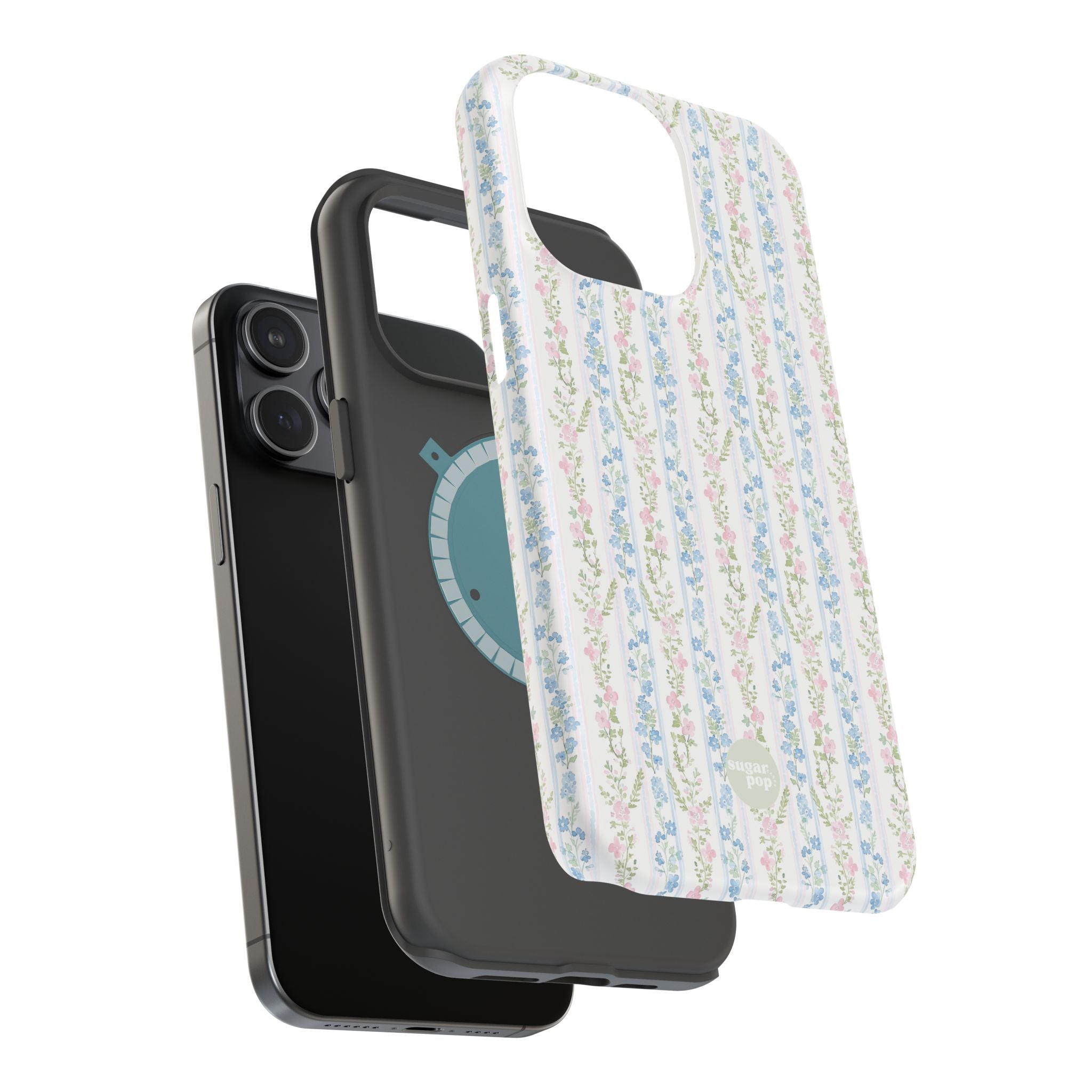 Pastel Floral Pattern Magnetic Tough Case