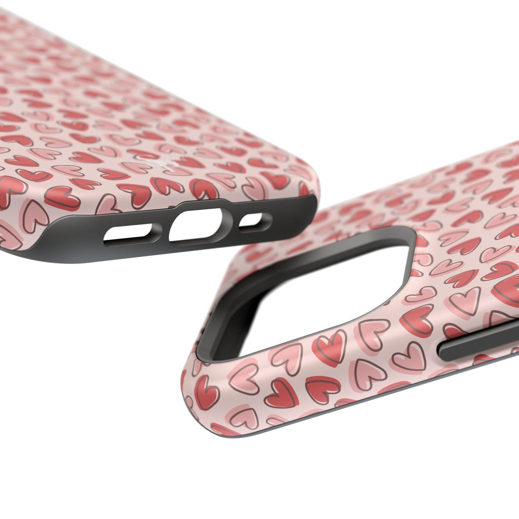 Heart Pattern Impact-Resistant Phone Case - Stylish Protection for Valentine's Day & Everyday Love