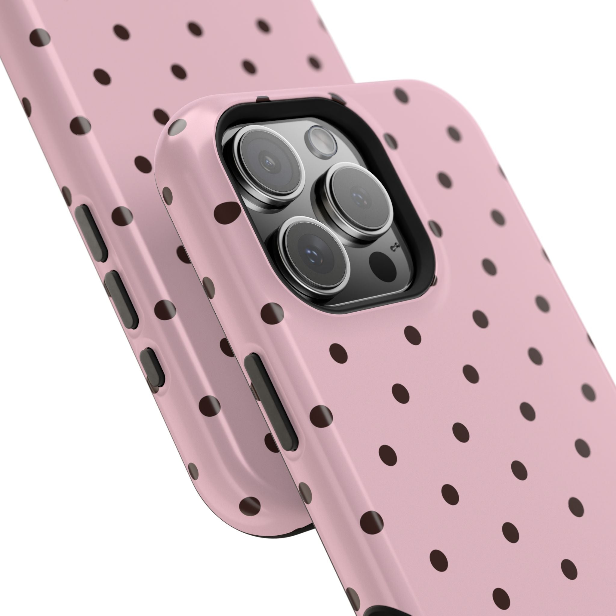 Pink Polka Dot Magnetic Impact Phone Case