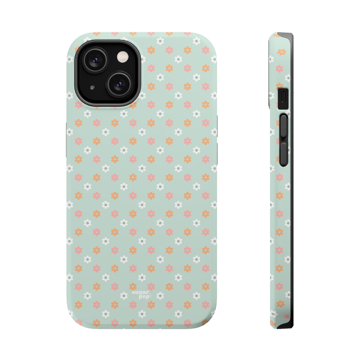 Floral Smiley Magnetic Tough Case