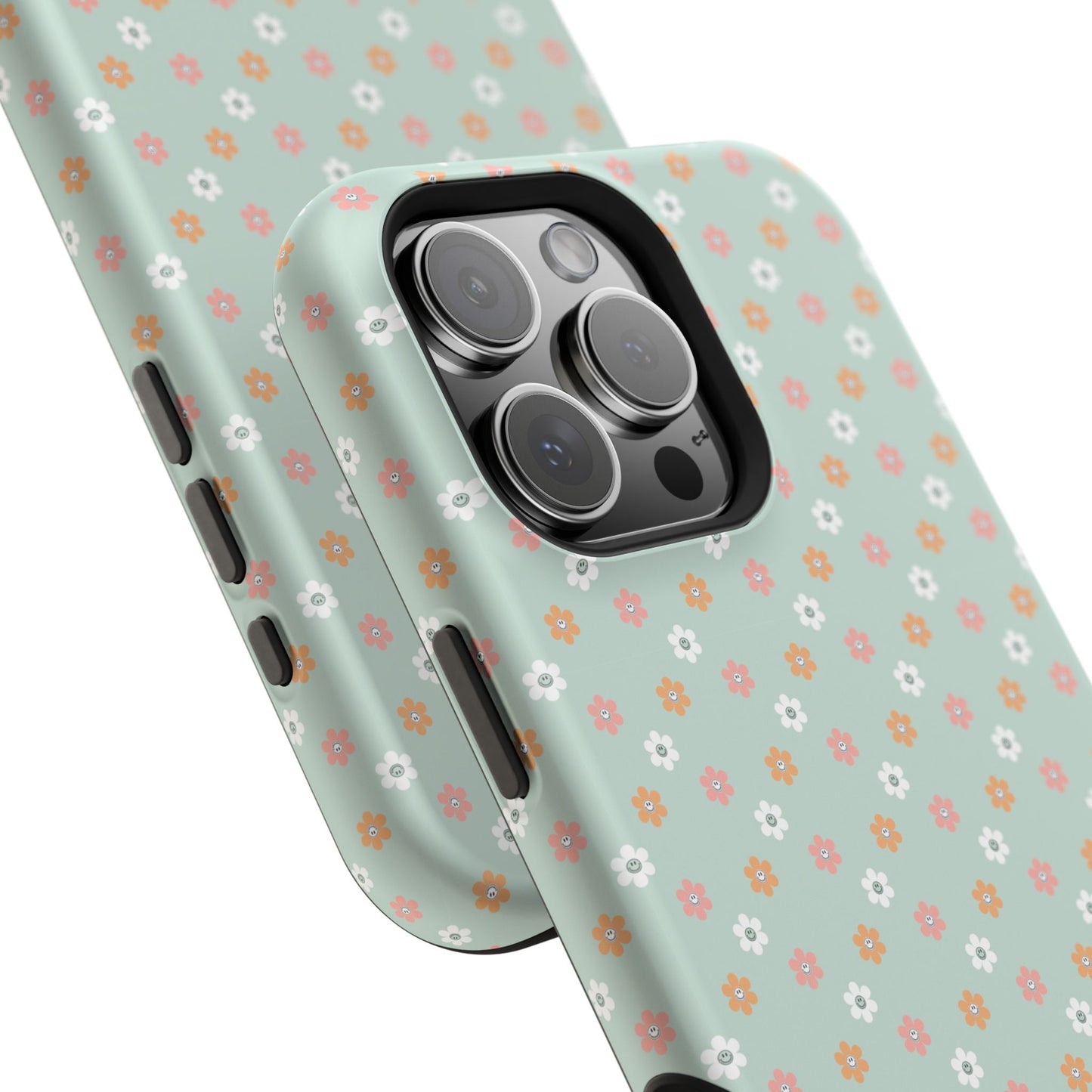 Floral Smiley Magnetic Tough Case