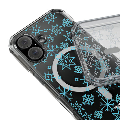 Snowflake Magnetic Clear Impact Case - Stylish & Durable iPhone Protection